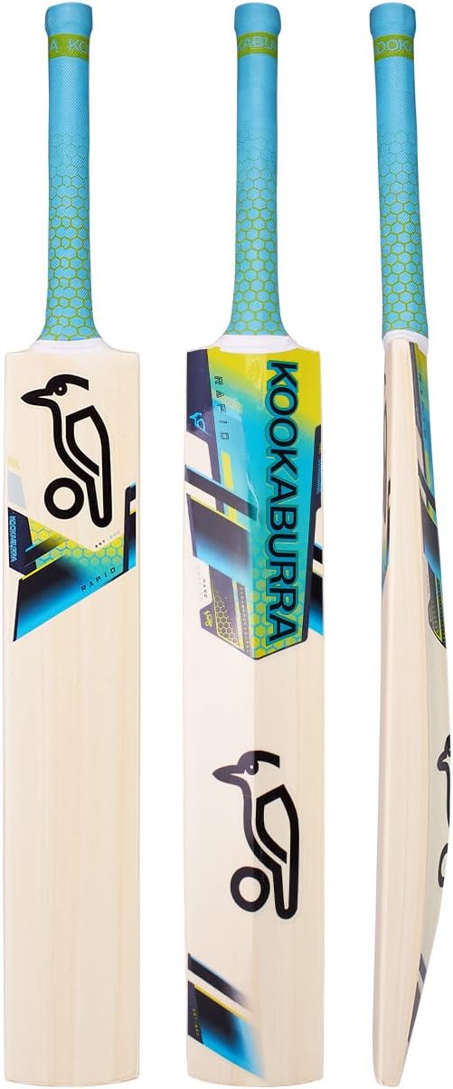 kookaburra 男女通用快速 10.1 板球棒,水色/黄色,短手柄